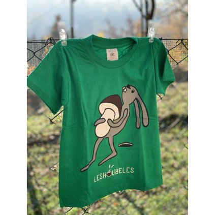 Dámské tričko "Zajíc" zelená