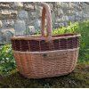 Proutěný oválný koš Pravák - na houby