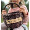 Dětský proutěný košík Tiny –  na houby a poklady, 20 cm průměr