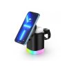 Stanice 3v1 je vhodná pro bezdrátové nabíjení telefonů s krytem Magsafe, sluchátek AirPods a Apple Watch hodinek.