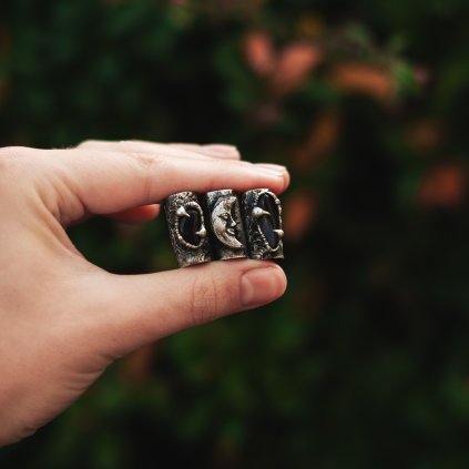 Set korálků na dredy - PŮLNOČNÍ ZÁŘ