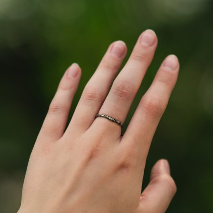 Jednoduchý cínovaný prsten