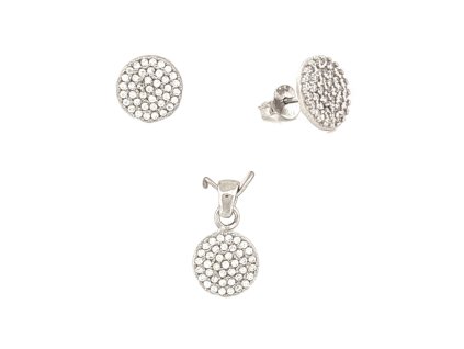 strieborny-set-nausnice-s-priveskom-plochy-kruh-s-cirymi-zirkonmi-s003