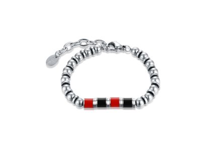 detsky-naramok-cerveno-cierny-z-ocele
