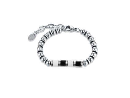 detsky-naramok-bielo-cierny-z-ocele