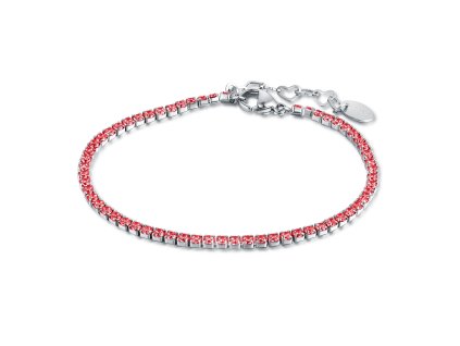 damsky-tenisovy-naramok-s-cervenymi-zirkonmi-z-ocele-ziarivy