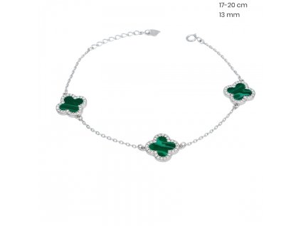 strieborny-naramok-so-zelenymi-stvorlistkami-40152103