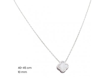 strieborny-nahrdelnik-s-bielym-stvorlistkom-a-cirymi-zirkonmi-40160101