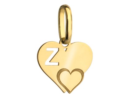 zlaty-privesok-srdiecko-s-pismenom-z-25136