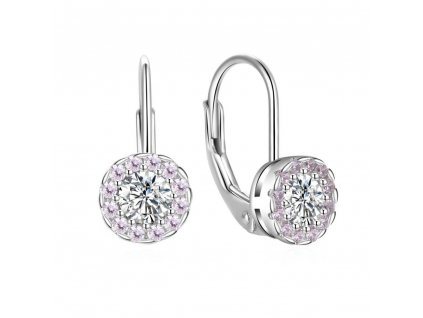 strieborne-nausnice-s-velkym-cirym-zirkonom-a-malymi-ruzovymi-zirkonmi-e0000346