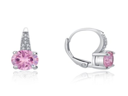 strieborne-nausnice-s-velkym-ruzovym-zirkonom-a-malymi-cirymi-zirkonmi-e0000664-krasne-leskle-nausnice