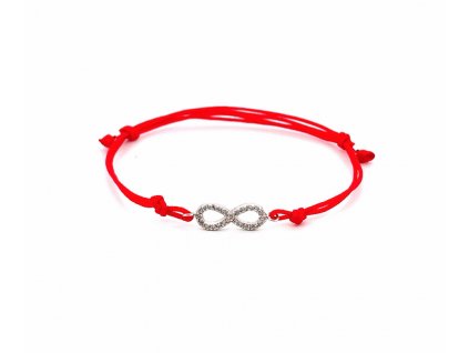 snurkovy-naramok-s-nekonecnom-zdobeny-cirymi-zirkonmi-zo-striebra-sn001-cervena-snurka