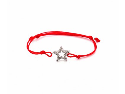 snurkovy-naramok-s-hviezdou-zdobeny-cirymi-zirkonmi-zo-striebra-sn005-cervena-snurka