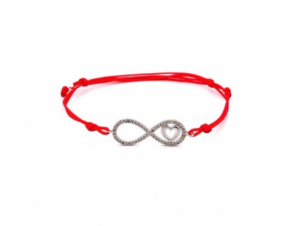 snurkovy-naramok-s-nekonecnom-a-srdieckom-zdobeny-cirymi-zirkonmi-zo-striebra-sn013-cervena-snurka