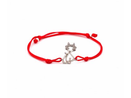 snurkovy-naramok-s-mackou-zdobeny-cirymi-zirkonmi-zo-striebra-sn021-cervena-snurka