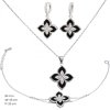 strieborny-set-nausnice-nahrdelnik-a-naramok-s-ciernymi-kvetinkami-a-cirymi-zirkonmi-40150602