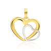 Zlatý prívesok prepojené srdiečka