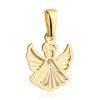 Zlatý prívesok gravírovaný anjel s krížikom
