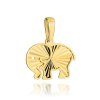 Zlatý prívesok slon s gravírovaním