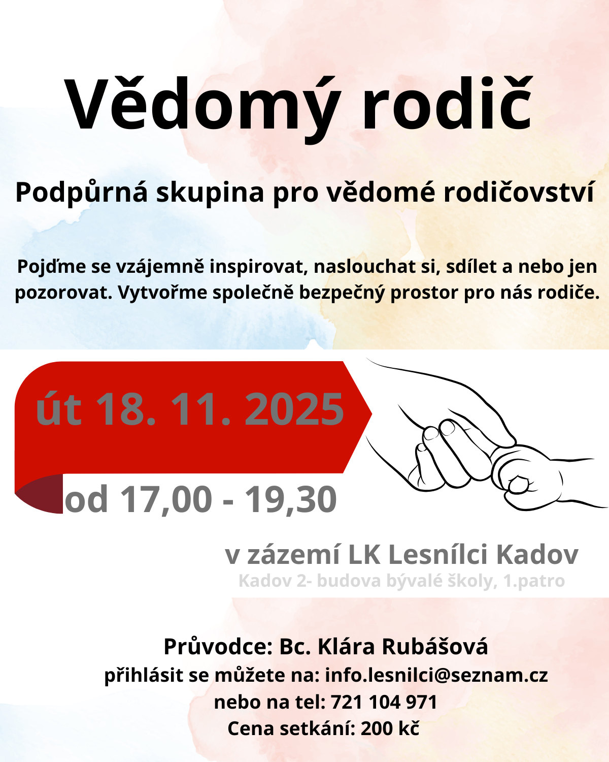 Podpůrná skupina pro vědomé rodičovství - út 18. 11. 2025