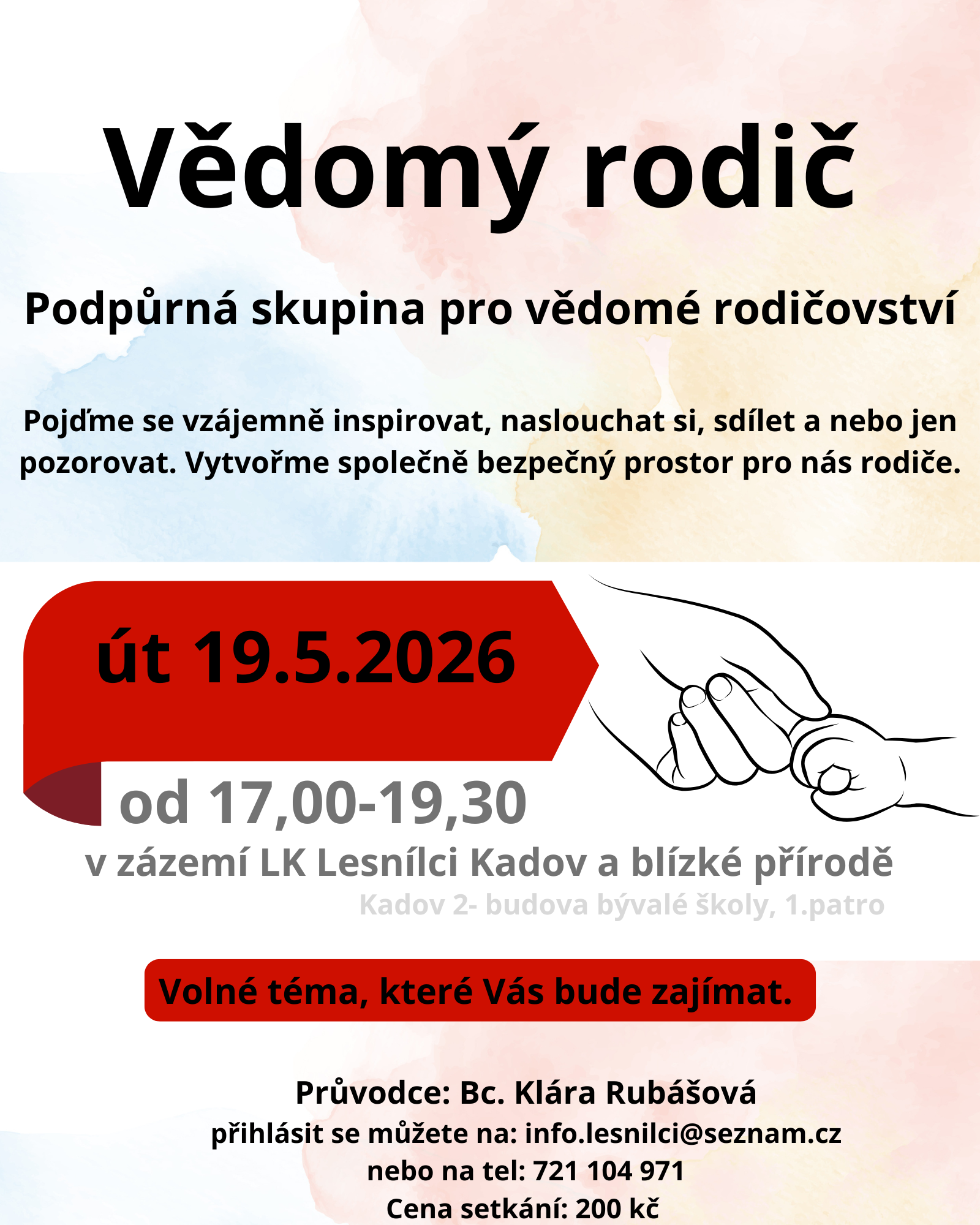 Vědomý rodič út 19.5 od 17,00