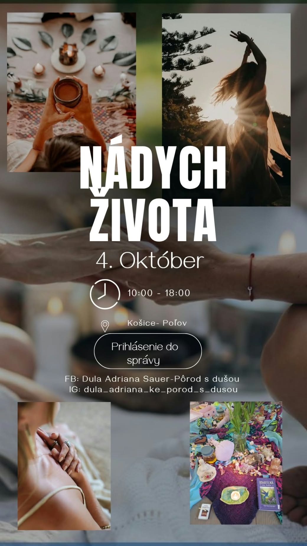 Nádych života – 4. októbra, 10:00 až 18:00, Košice-Poľov