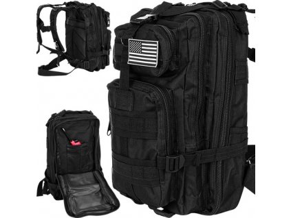 turisticky army cierny maly batoh 26L lesnyobuvnik 13