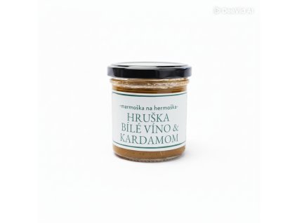 Hruška a bílé víno