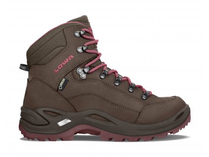 DÁMSKA TURISTICKÁ OBUV LOWA RENEGADE GTX MID WS ESPRESSO/BERRY