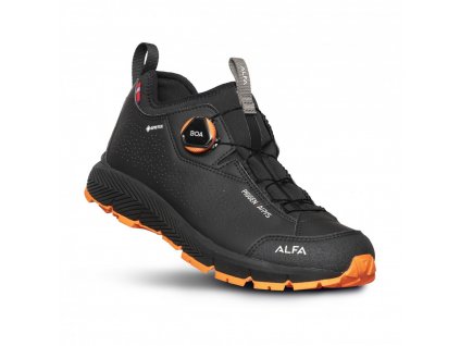 PÁNSKA TURISTICKÁ OBUV  PIGGEN A/P/S S MEMBRÁNOU GORE -TEX® ALFA ČIERNA