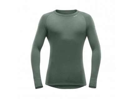 PÁNSKE DVOJVRSTVOVÉ VLNENÉ TRIČKO DEVOLD EXPEDITION ZELENÁ (Odevy veľkosť EU L)