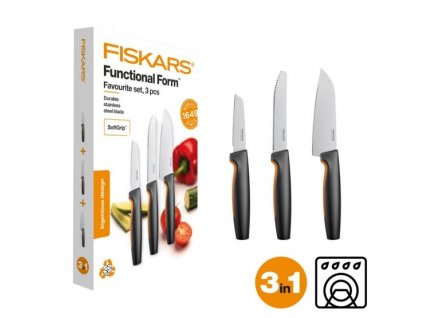 KUCHÁRSKA SÚPRAVA S 3 NOŽMI FUNCTIONAL FORM FISKARS