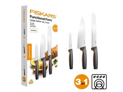KUCHÁRSKA SÚPRAVA S 3 NOŽMI FUNCTIONAL FORM FISKARS