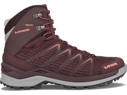 DÁMSKA TURISTICKÁ OBUV LOWA INNOX PRO GTX MID BURGUNDY/CORAL (Veľkosť 5,5)