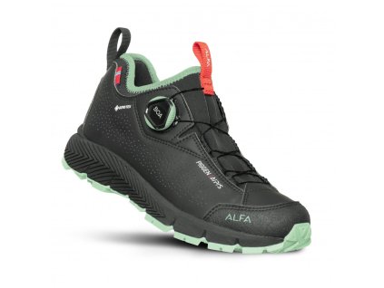 DÁMSKA TURISTICKÁ OBUV  PIGGEN A/P/S W S MEMBRÁNOU GORE -TEX® ALFA ČIERNA (Veľkosť 40)