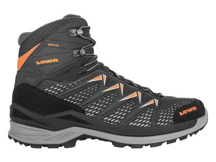 PÁNSKA TURISTICKÁ OBUV LOWA INNOX PRO GTX MID BLACK/ORANGE (Veľkosť 12)