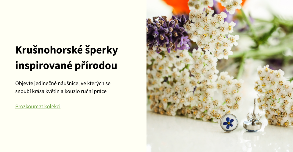 Krušnohorské šperky inspirované přírodou.