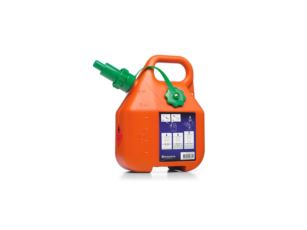 HUSQVARNA Benzínový kanystr oranžový s plnící hubicí  6l
