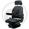 Traktorové sedadlo Granit PVC potah + DOPRAVA ZDARMA  kompl. PVC potah, černé, nastavitelné opěrky