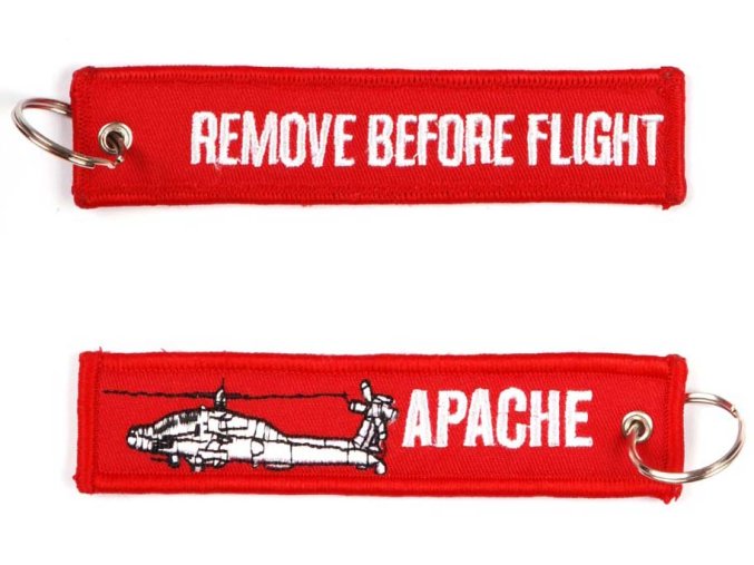 Přívěsek Remove Before Flight Apache