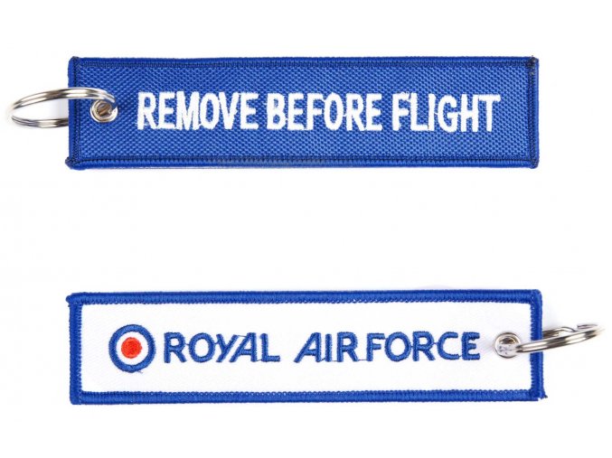 Přívěsek Remove Before Flight RAF (modrý)