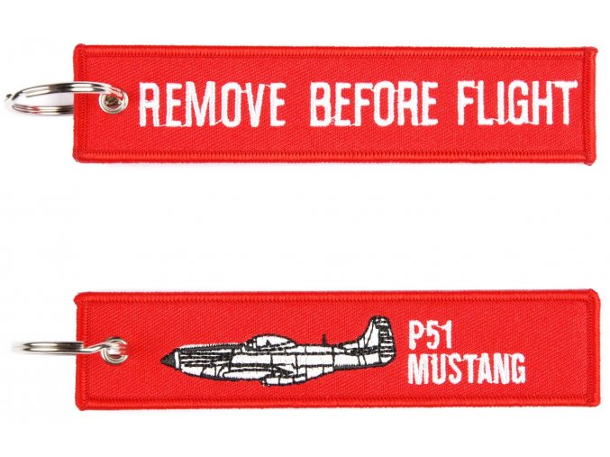 Přívěsek Remove Before Flight P-51 Mustang