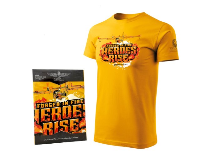 766cee993c33ce t shirt with fire plane canadair 1