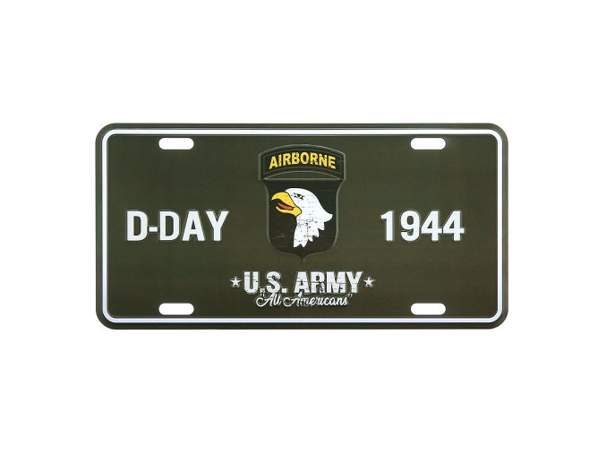 Plechová cedule SPZ D-Day 1944 101st Airborne
