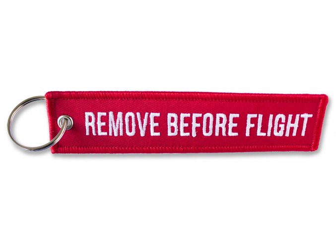 Přívěsek Remove Before Flight vyšívaný