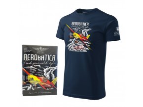 i62a188eebf0c7 t shirt with acrobatic aircraft extra 300 blue 1