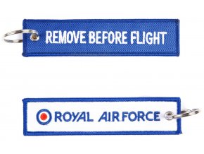 Přívěsek Remove Before Flight RAF (modrý)
