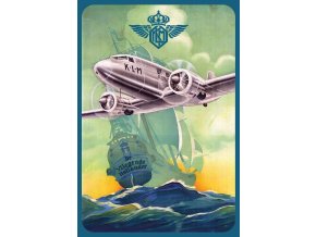av0024 klm dc 2 de vliegende hollander vintage metal poster metal sign x21 173522 0