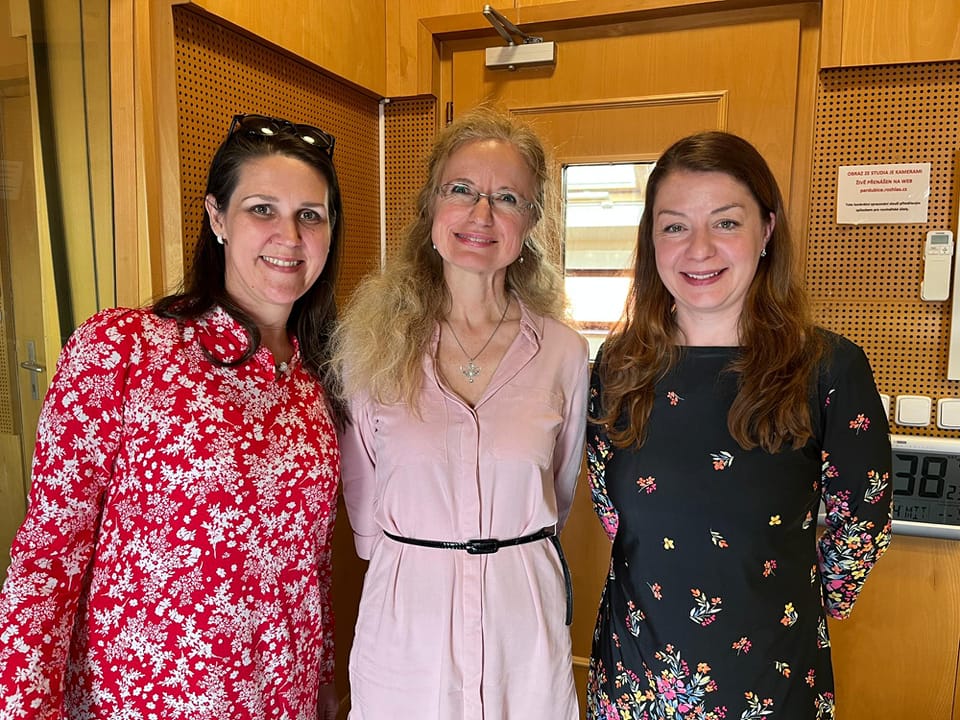 Rozhovor o logopedii 13.4.2022 v ČRo Parudibce s Mgr. Markétou Salavcovou a Ing. Kristýnou Fečkovou