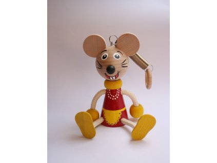 Dřevěná hračka - myška